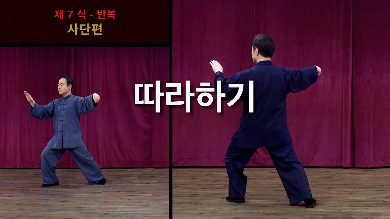 양징보 정만청 선생의 명작 【양식정자태극권】 따라하기(좌우반전/배면)