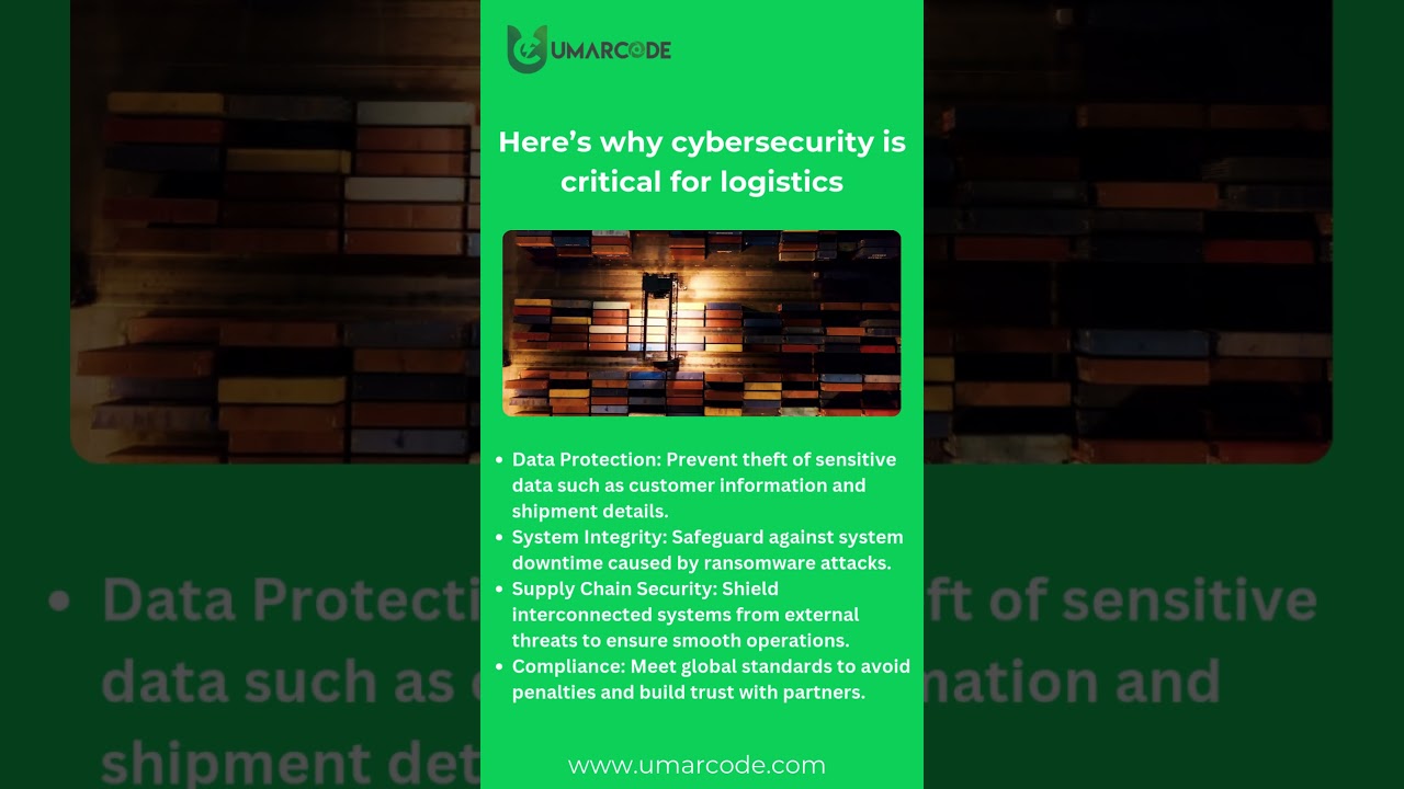 Security in Logistics: Protecting the Supply Chain of Tomorrow| UmarCode | SaaS Development Services