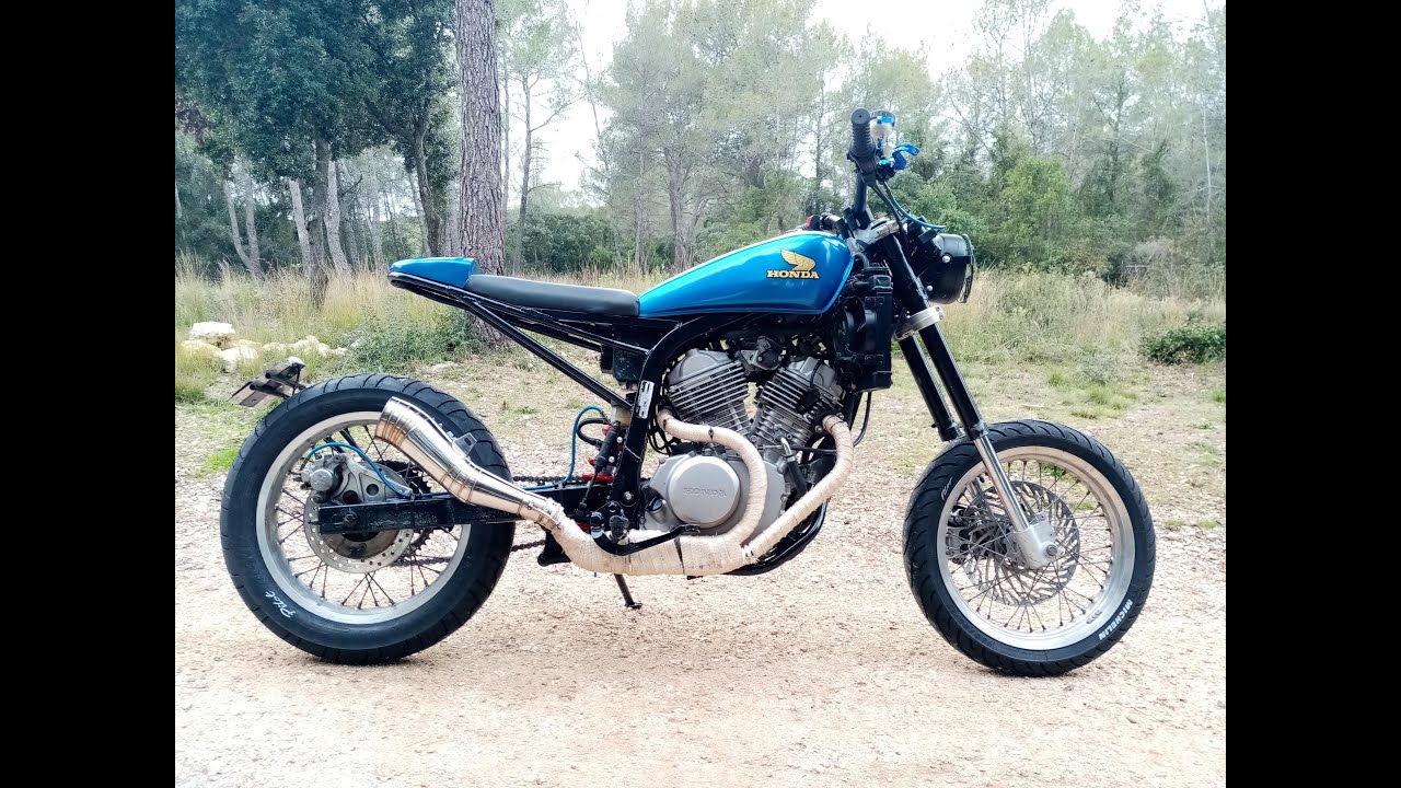 Projet TRANSALP 600 Cafe racer Flat Tracker ⛽💀