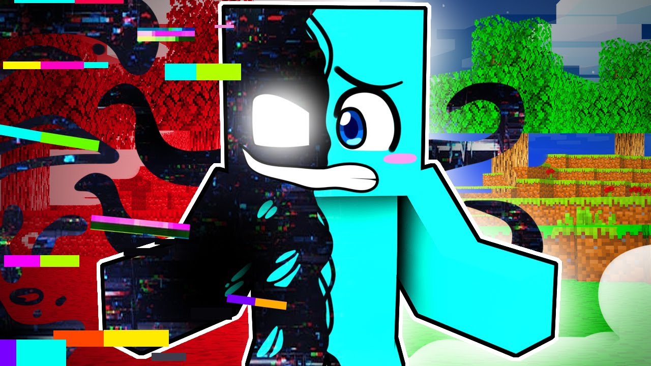 Renací como EL GLITCH en Minecraft!