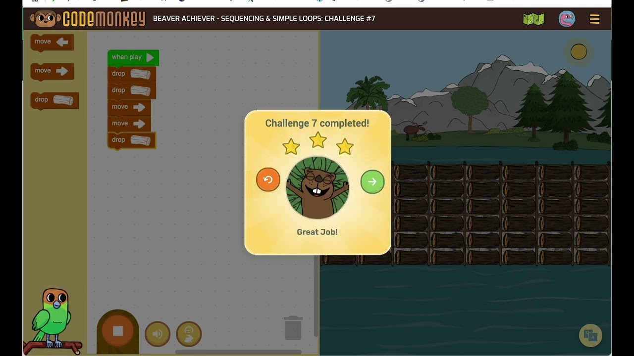 Beaver Achiever Sequencing and Simple Loops 7