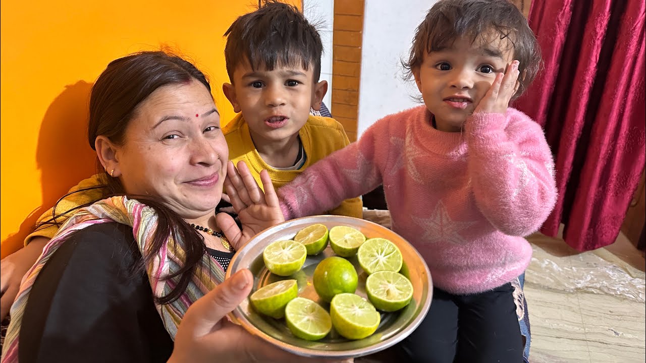 Lemon Eating With No Reaction Challenge 🤣 @NegiFamily