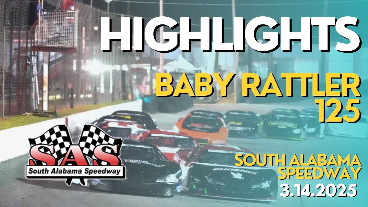 HIGHLIGHTS: Grasshopper Baby Rattler 125 | South Alabama Speedway