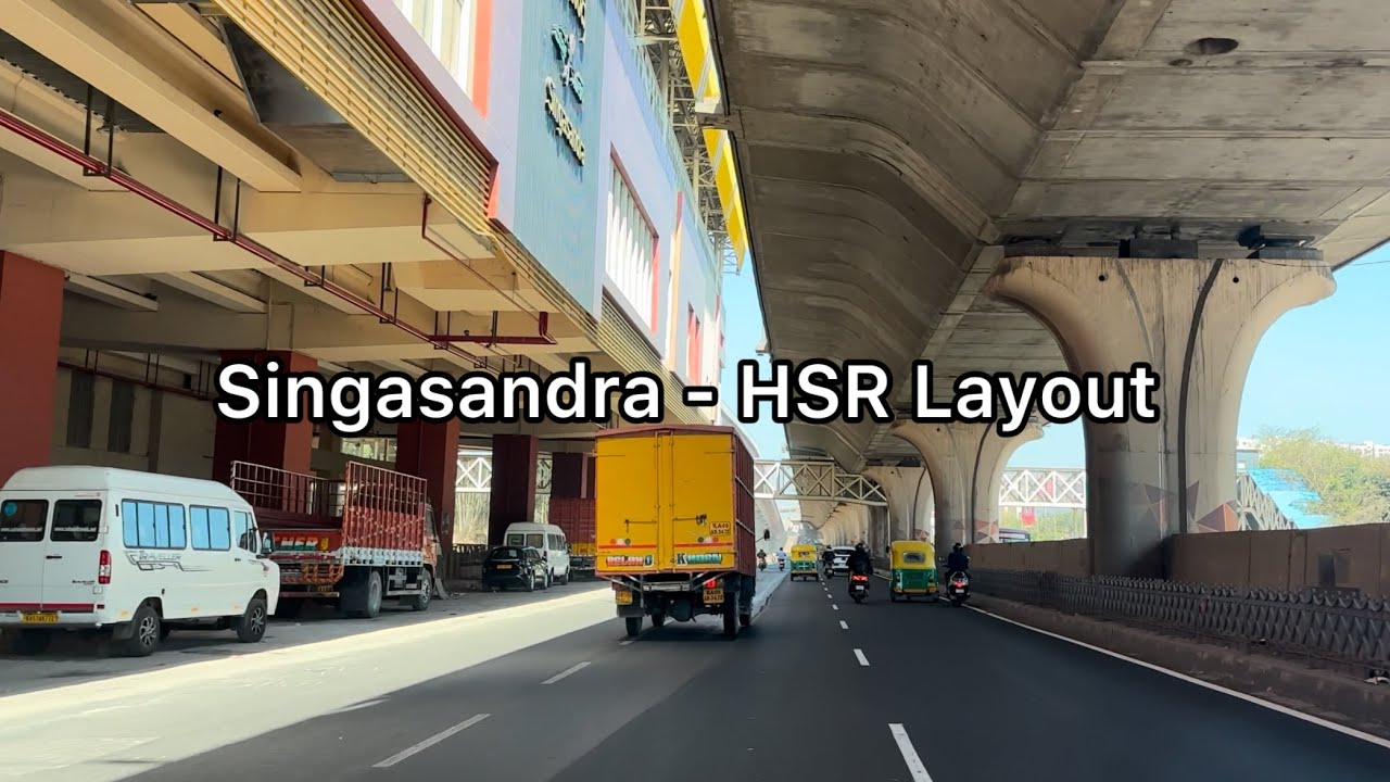 Singasandra to HSR Layout road trip | 4K