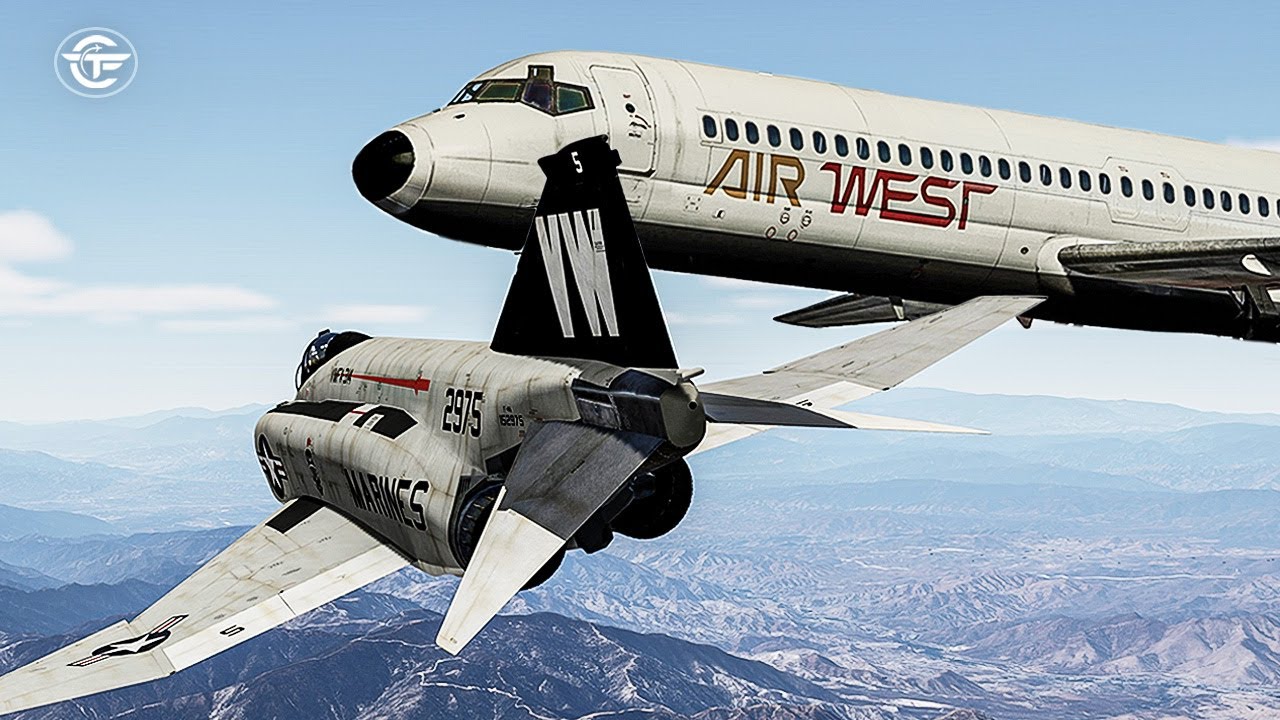 Fatal Collision over Los Angeles | DC-9 Collides with a US Marines F-4 After Takeoff (Speed Trap)