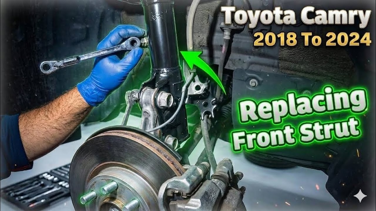 Как заменить передние стойки на Toyota Camry 2018–2024