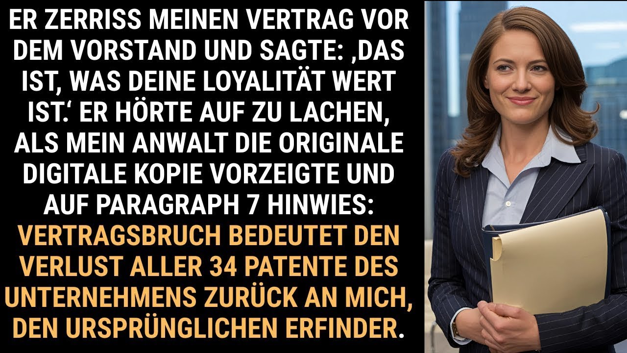 ER ZERRISS MEINEN VERTRAG – DANN KAM PARAGRAPH 7 UND ALLES ÄNDERTE SICH!