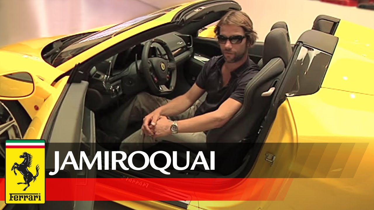 A special day in Maranello for Jamiroquai's Jason 