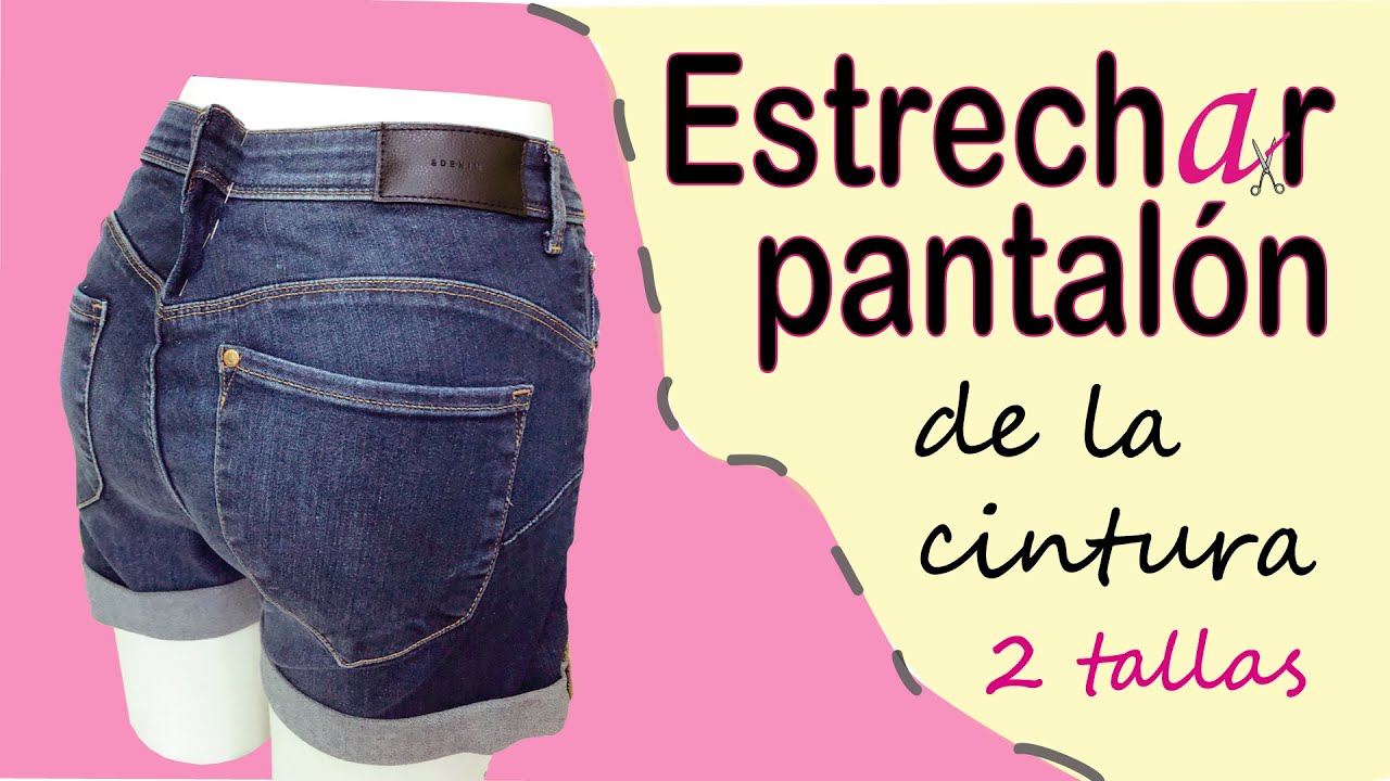 DIY. paso a paso 2 TALLAS MENOS A TU PANTALÓN Recomendación. reducir cintura jeans.