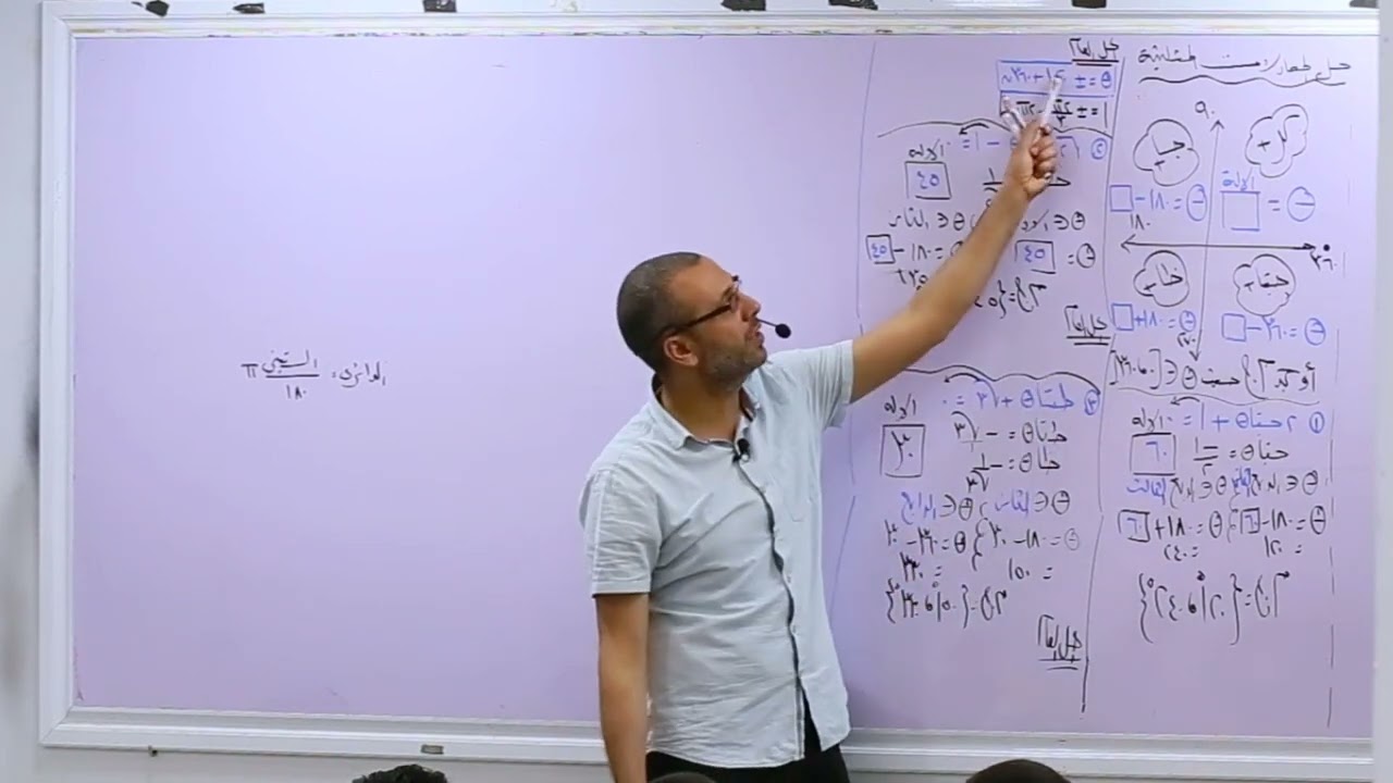 وليد زبادي | حساب مثلثات 1ث | حل المعادلات المثلثية
