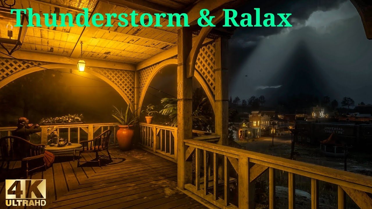Storm Sleep Sanctuary 🌧️🏆 Beautiful Downpour Ambience  💧 Heavy Rain Hypnosis