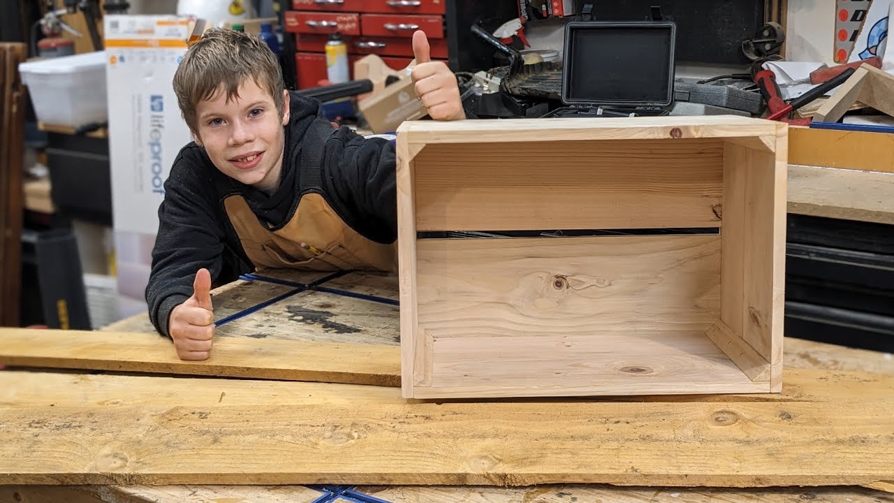 How To Make A Decorative crate made from cheap fence boards