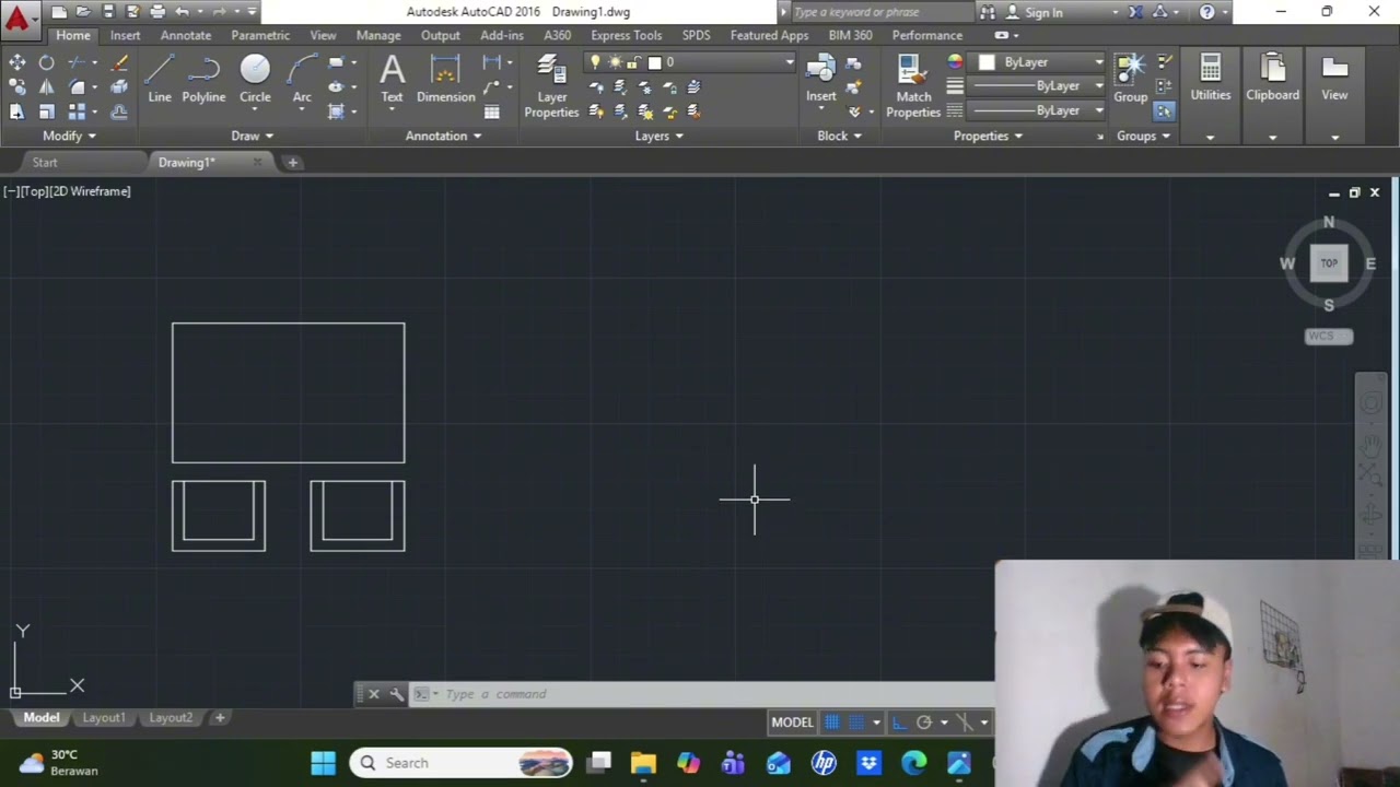 Belajar AutoCAD Dasar – Cara Menggunakan Scale, Fillet, Chamfer, Offset, Array, Trim & Extend