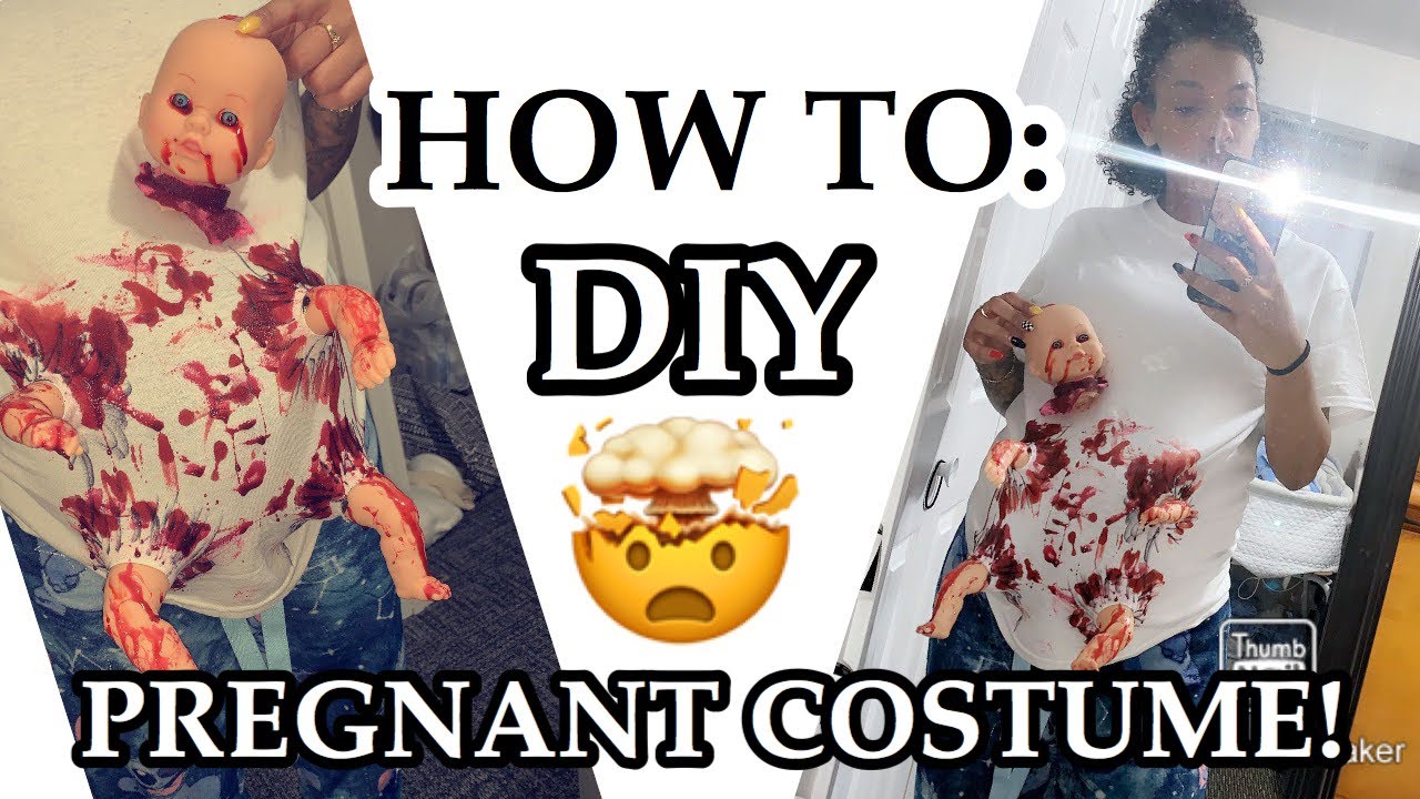 HOW TO: DIY PREGNANT HALLOWEEN COSTUME! || VERNIECE SHAWNTA