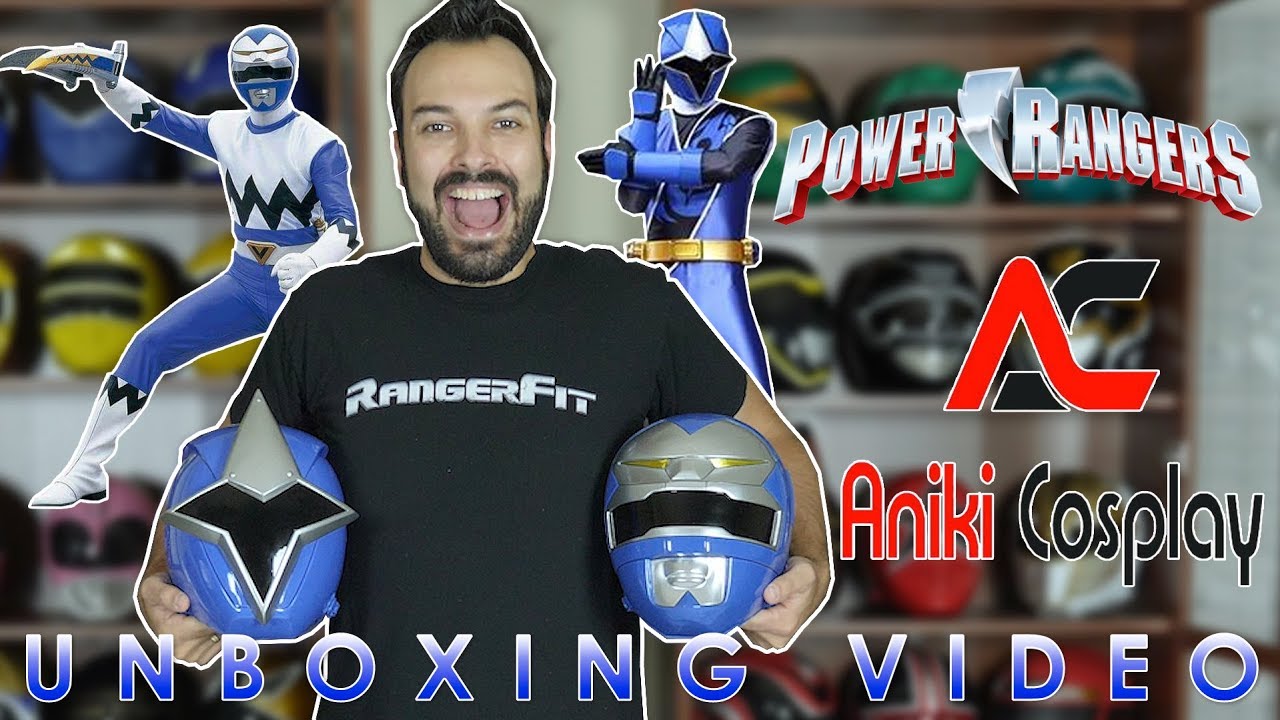 Видео распаковки шлема Blue Ninja Steel x Lost Galaxy Power Rangers от Anikic Cosplay!