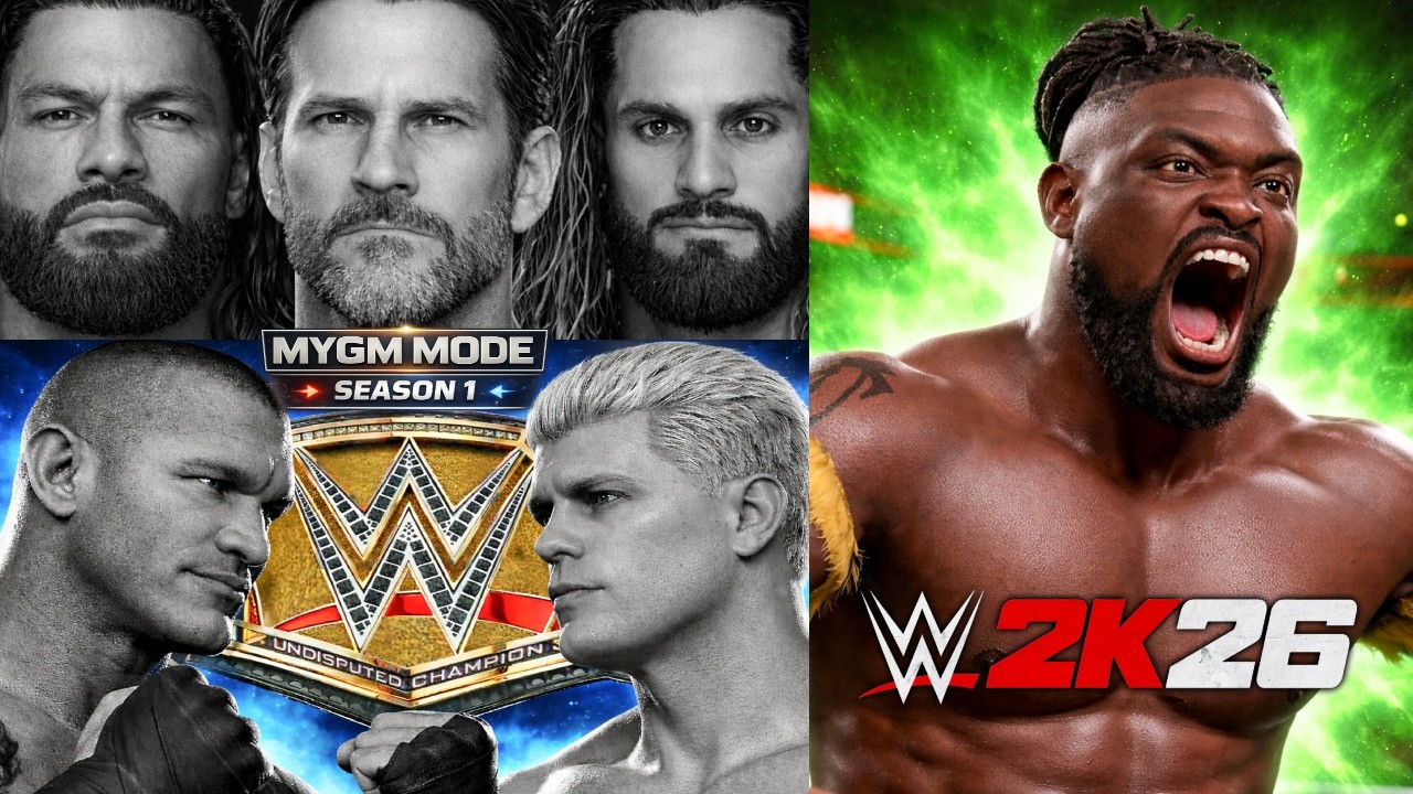 WWE 2K26 My GM Mode Live Stream - Reigns vs CM Punk vs Rollins , Oba Femi vs Brock , Cody vs Orton