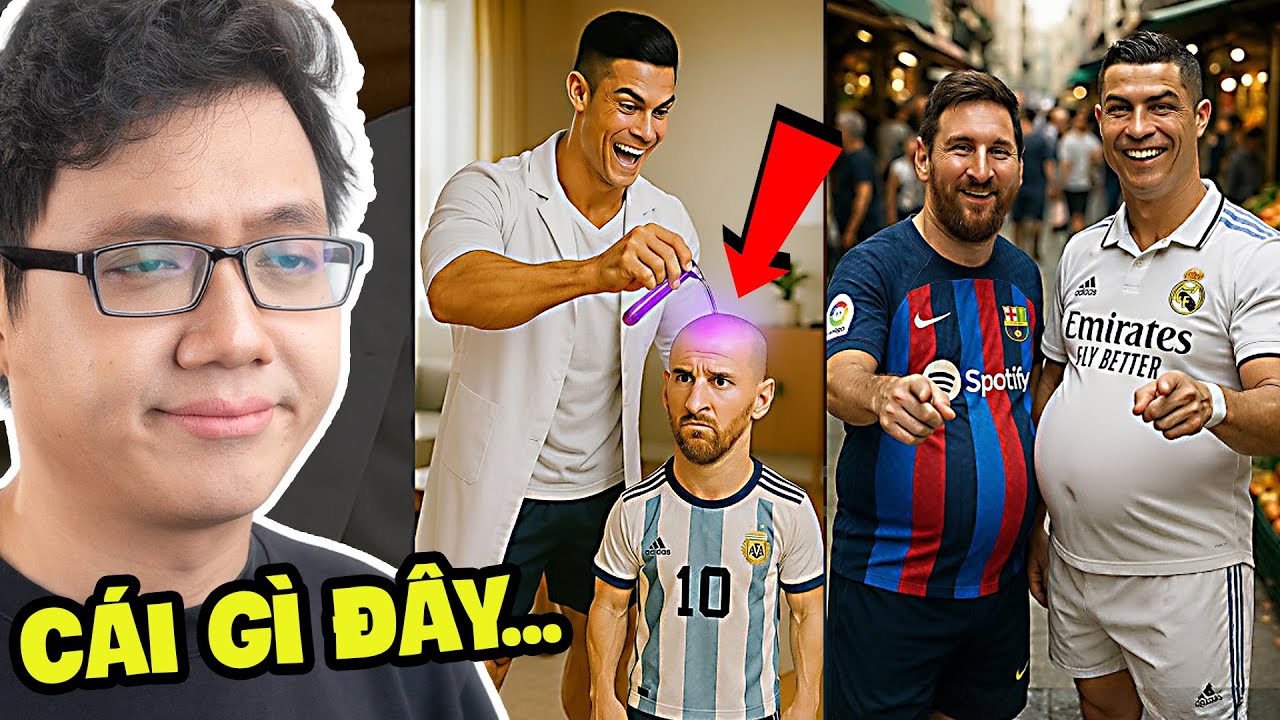 AI Đã Khiến Ronaldo và Messi Thành Như Thế Này...
