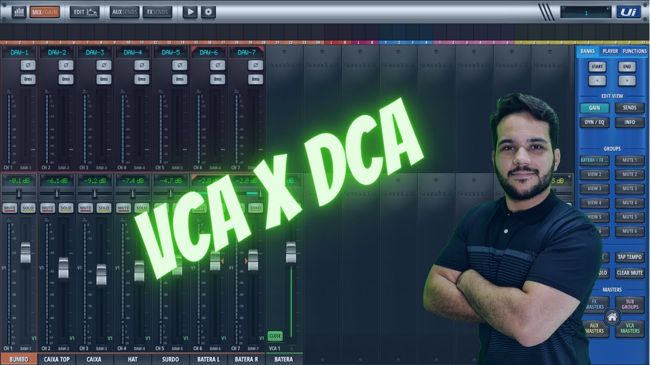 VCA x DCA  Soundcraft UI24R