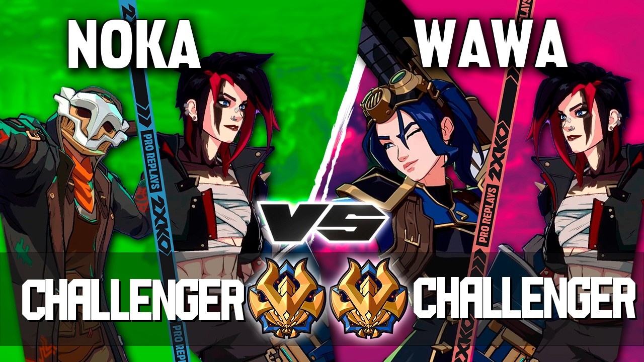 2XKO ▰ NOKA (Vi-Ekko) vs WAWA (Caitlyn-Vi) ▰ 2XKO Pro level replays