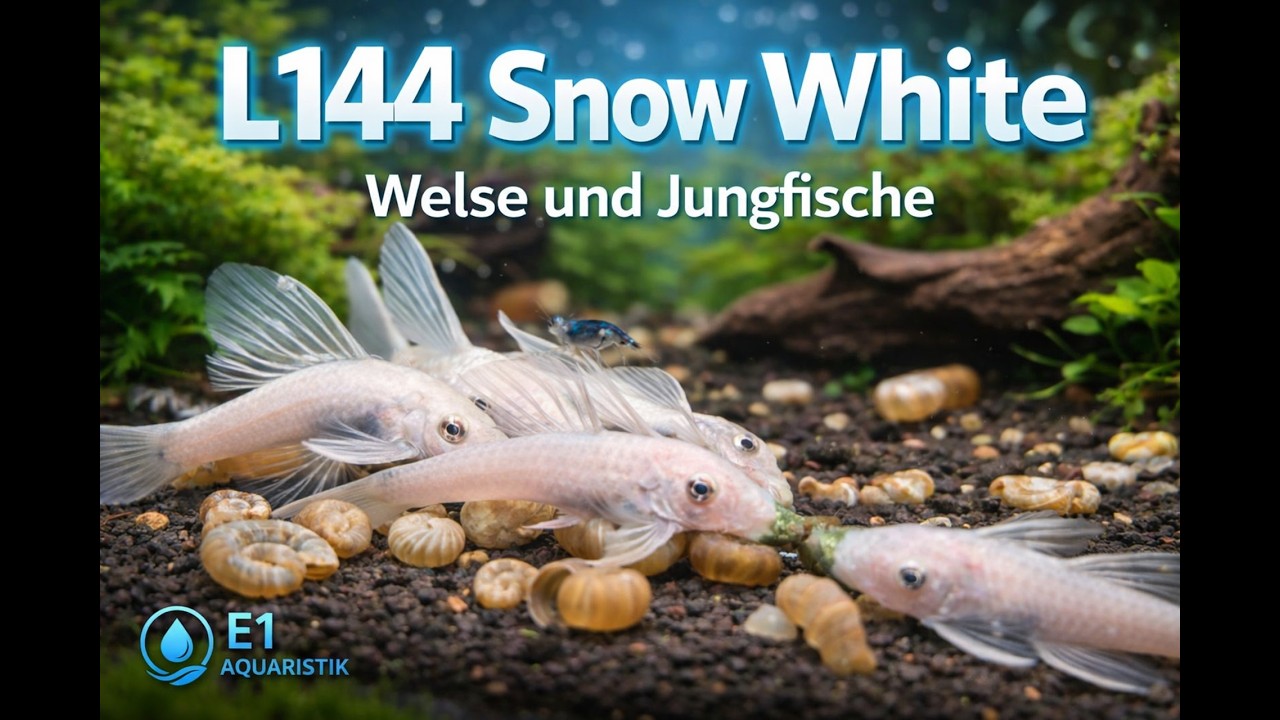 L144 Snow White | Wels und Jungfische #aquaristik #l144 #snowhite #welse #ancistrus