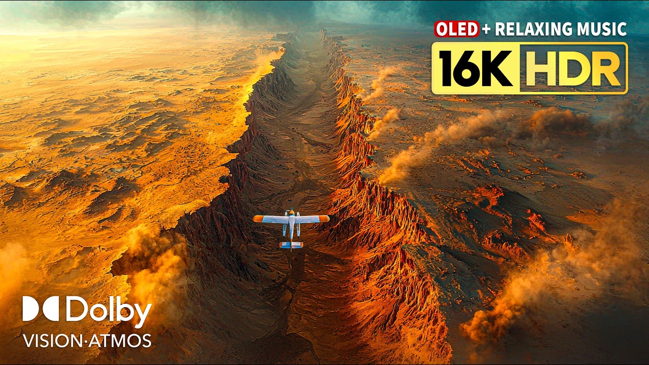 Cinematic OLED Display Experience | 16K HDR Dolby Vision 240FPS (8K/4K TV) | Relaxing Music