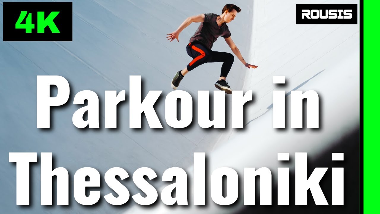 Parkour In Thessaloniki 4K-Relaxation Film With Drone [4K Aerial View]
