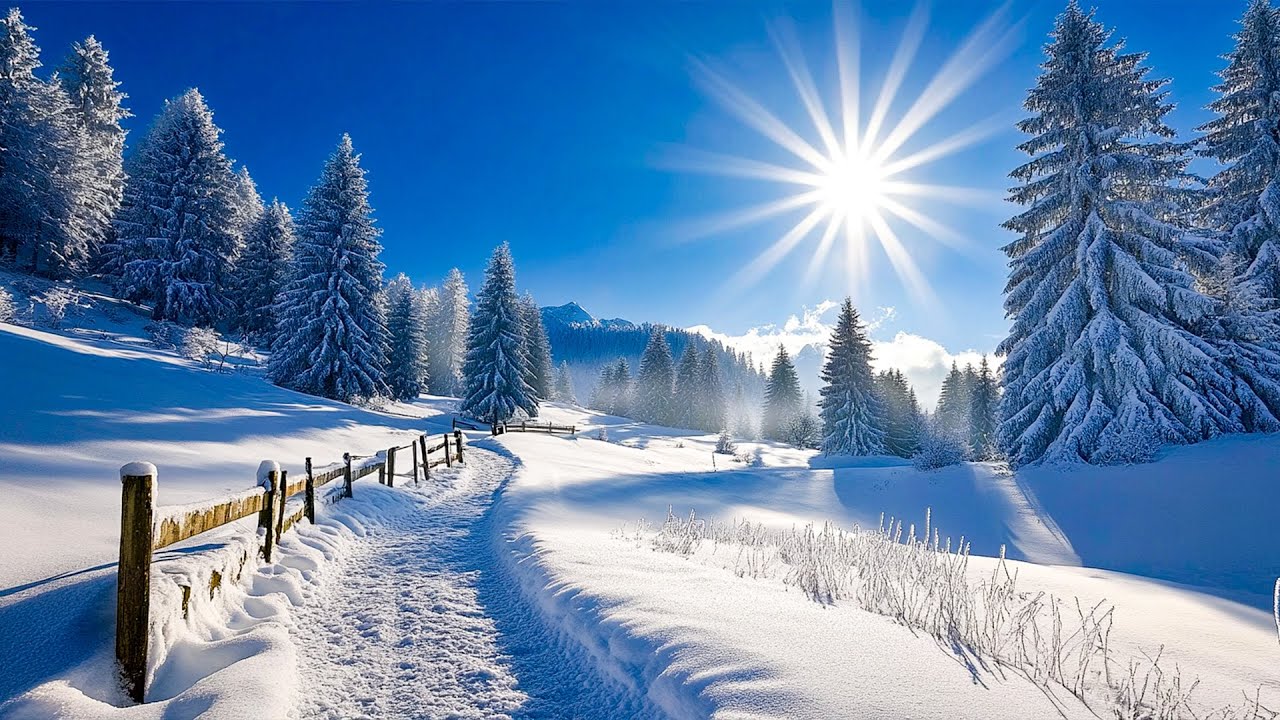 Winter Calm & Relaxation ❄️ Soft Instrumental, Snowfall Glow, Peaceful Ambience