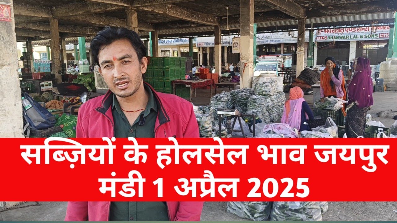 1 अप्रैल 2025 सब्जियों का भाव / जयपुर सब्जियों के भाव सब्जी के भाव जयपुर/ jaipur vegetable market
