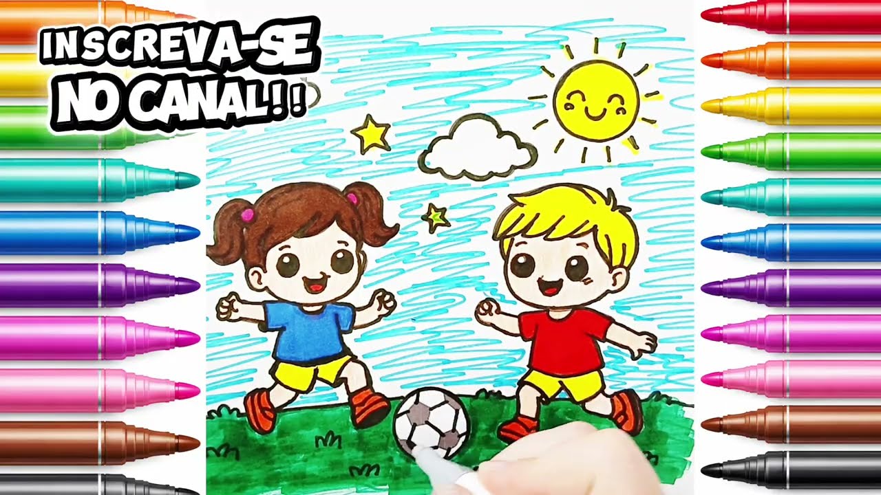 🎨🌈 Colorindo um Desenho Infantil Super Fofo | Diversão e Muitas Cores! 🖍️💖