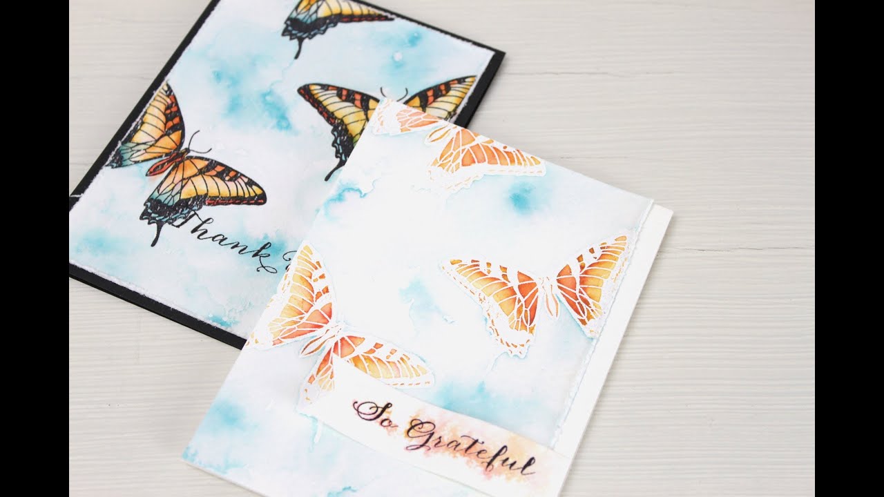 Wplus9 Design Clips: Distress Ink Watercolor Part 1