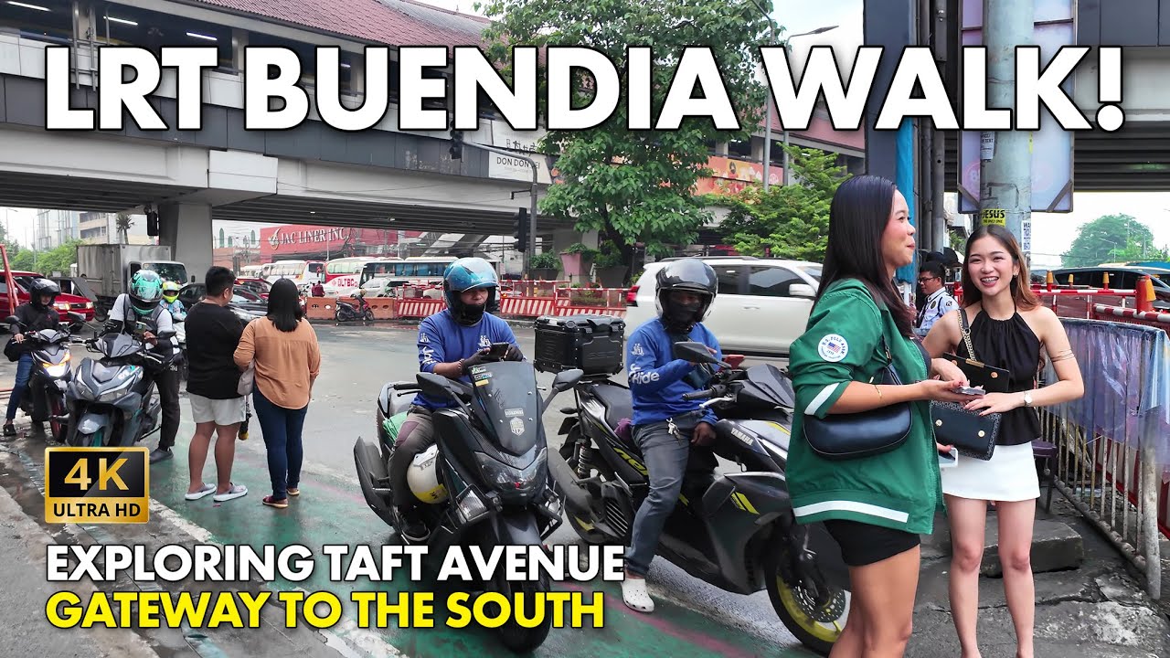 REAL LIFE at LRT BUENDIA Pasay City, Philippines Walking Tour | Taft Avenue [4K]