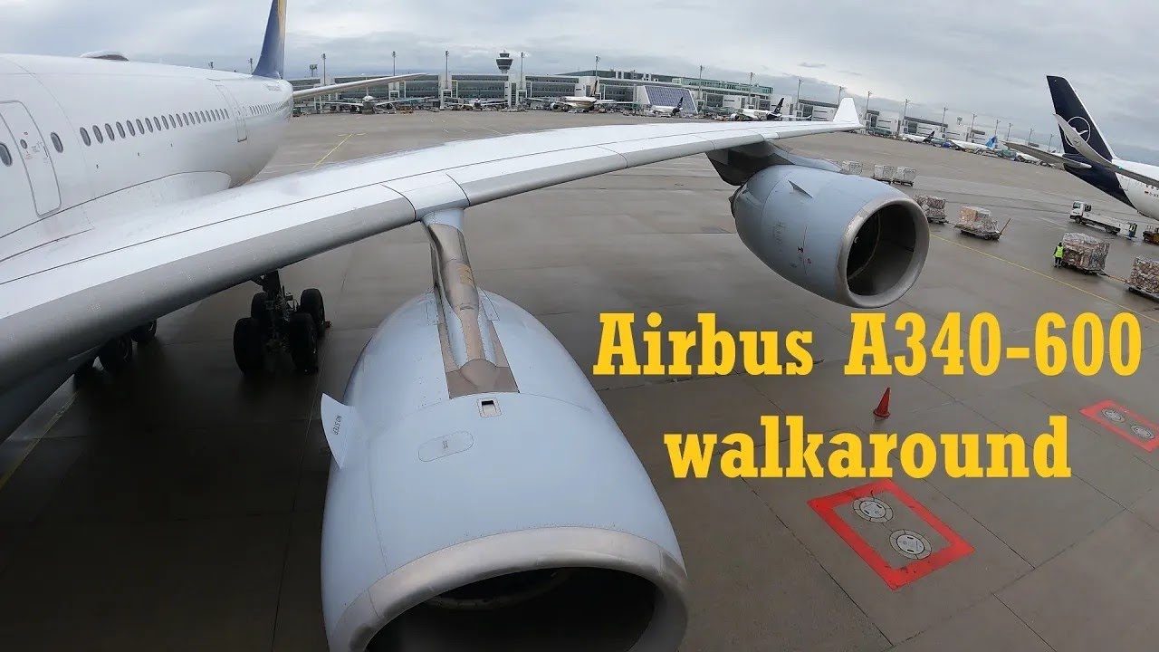 Airbus A340-600 pilot walkaround - what to check before the flight explained by CaptainPadde