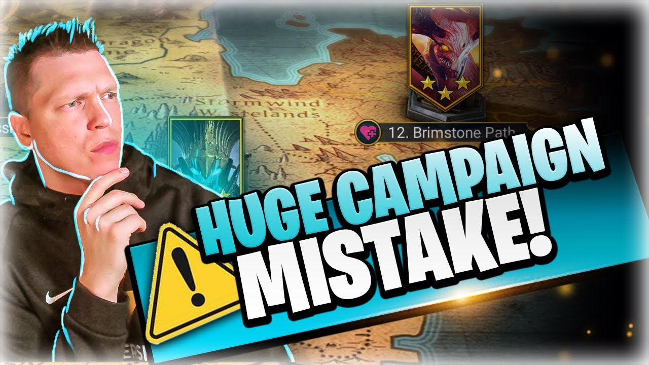 ⚠️This Campaign MISTAKE can cost you BIG TIME! | RAID Shadow Legends