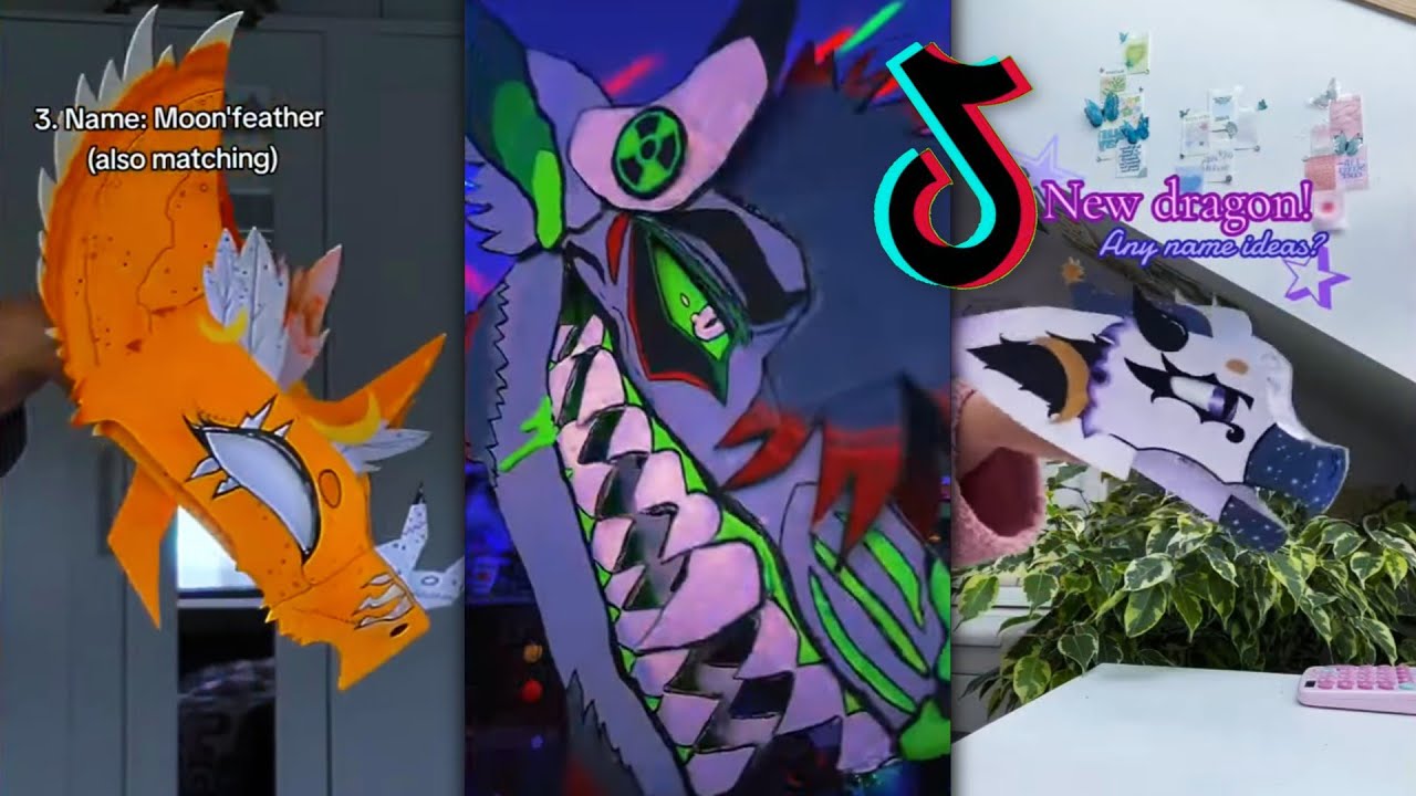 😱 THE AMAZING Paper Dragon 🔥Dragon Puppet Compilation😍 #356