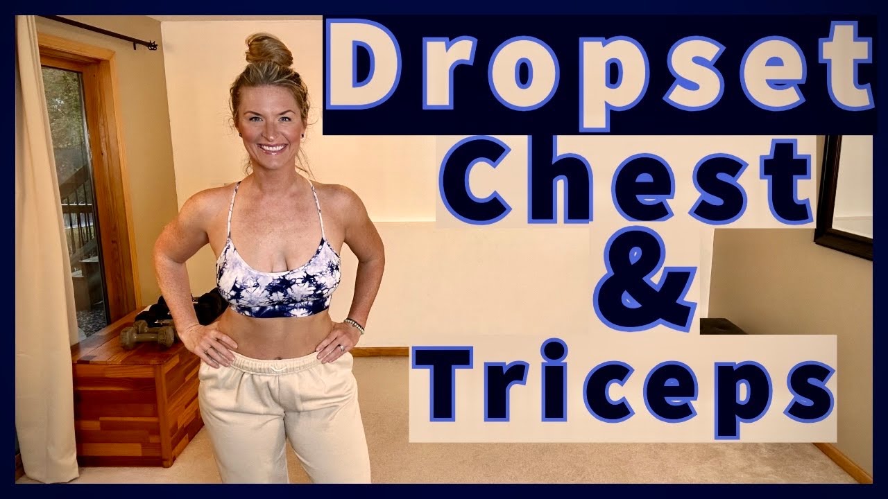 Chest & Triceps DROP Strength Workout // Dumbbell Dropset Crusher // Muscle Strength & Definition