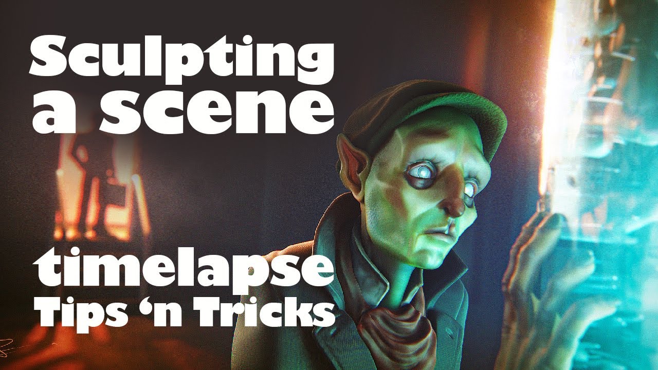 Sculpting a shot - Blender Sculpting Timelapse