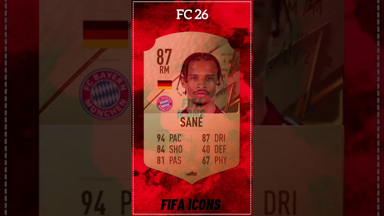 Leroy San&eacute; FIFA Evolution #sane #fifa #fifa22 #fifa23 #future
