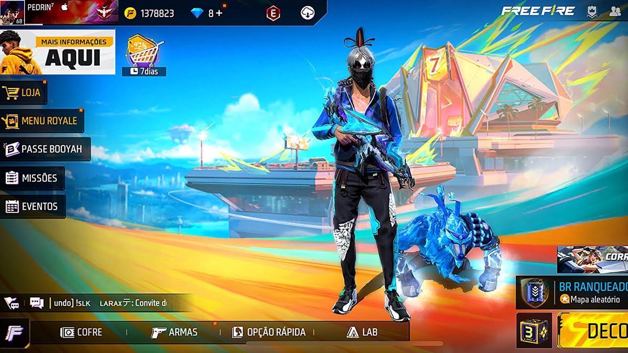 MOSTRANDO MINHA CONTA FF