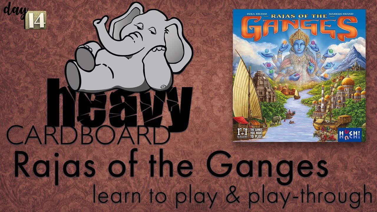 Rajas of the Ganges 3p Play-through, Teaching, & Roundtable discussion by Heavy Cardboard