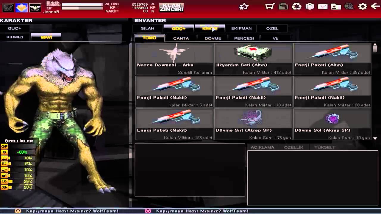 Wolfteam Satılık &ccedil;ar (JennaR)