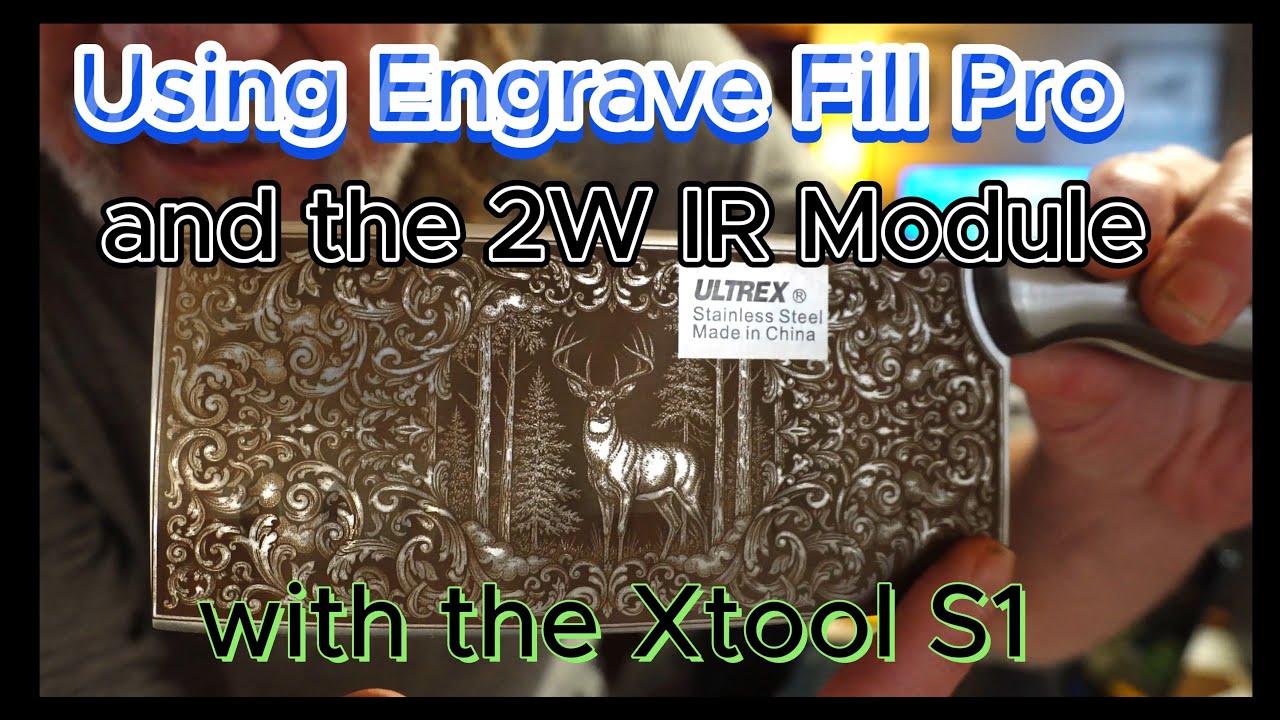 Использование программы Engrave Fill Pro и ИК-модуля мощностью 2 Вт на Xtool S1.