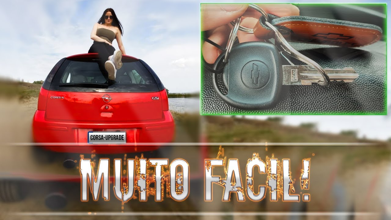 CORSA/ MONTANA: COMO ATIVAR O ALARME PELA CHAVE RESERVA SIMPLES {INFO}