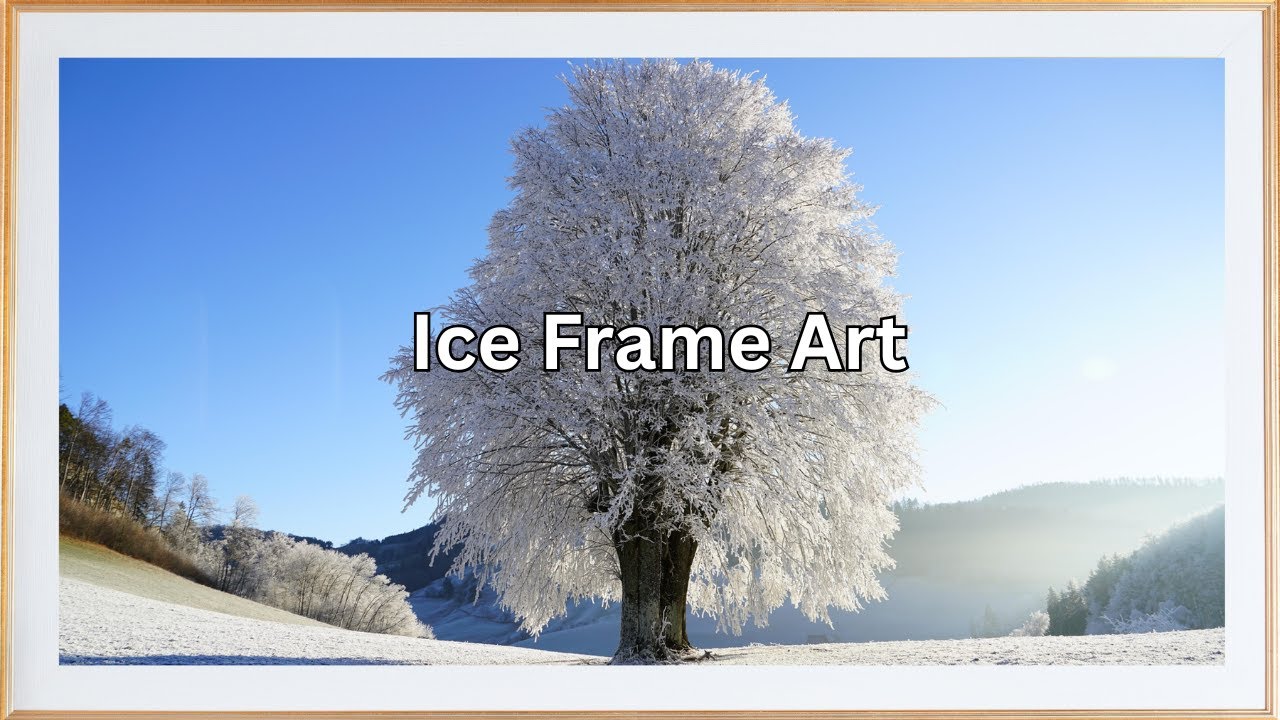 ❄ Ice Scenery Frame Art | 2 Hours Snow Landscape Wall TV Décor | Calm Winter Ambience | 4K
