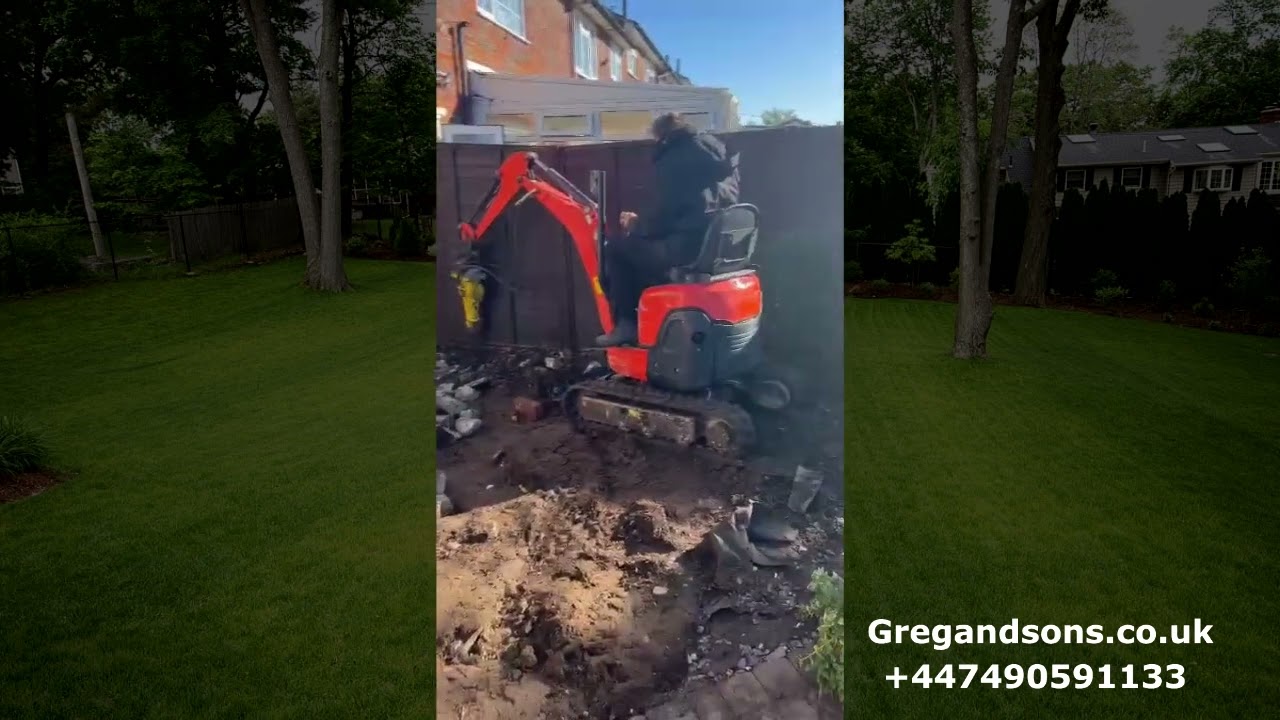 MINI digger & driver for hire in London +447490591133