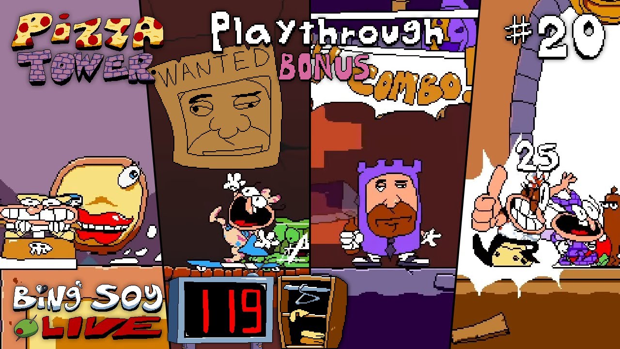 119 ➤ Pizza Tower Playthrough | Part #20 (Bonus) - Outfit Unlocking (39/41) - Granny & PTGuy Hunting