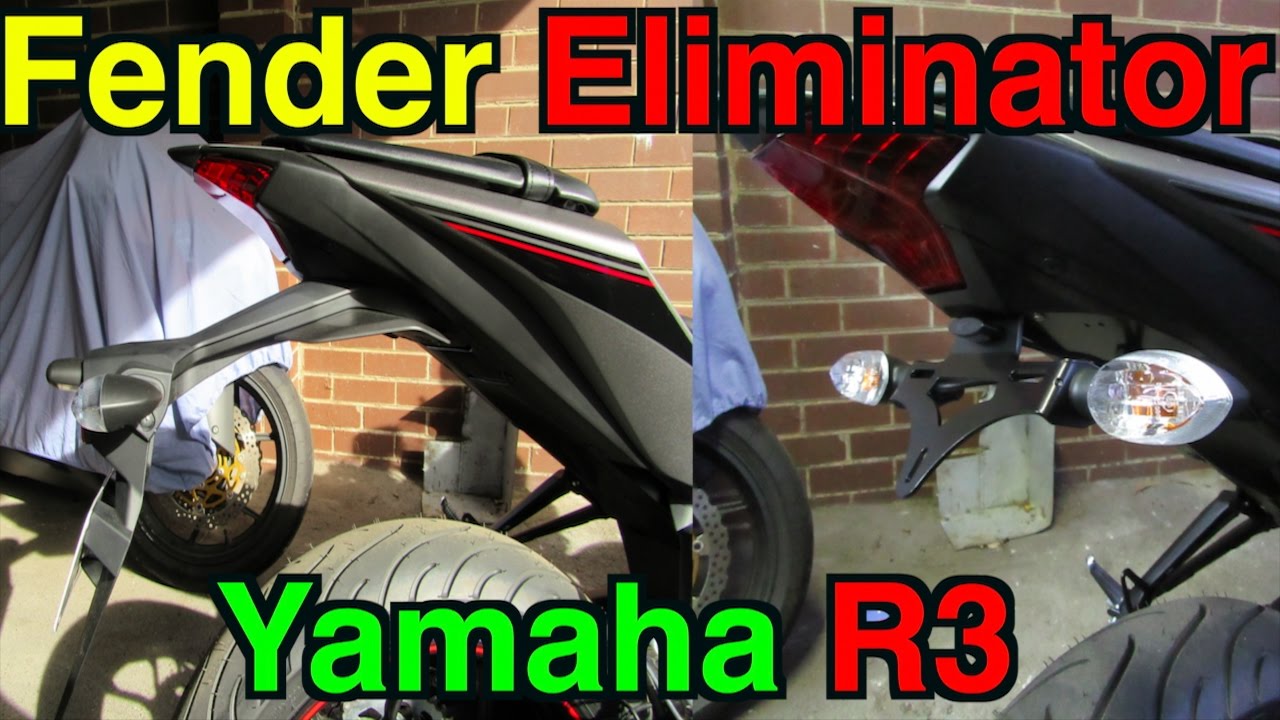Yamaha R3 Fender Eliminator Installation Video - How To R&G Tail Tidy Kit