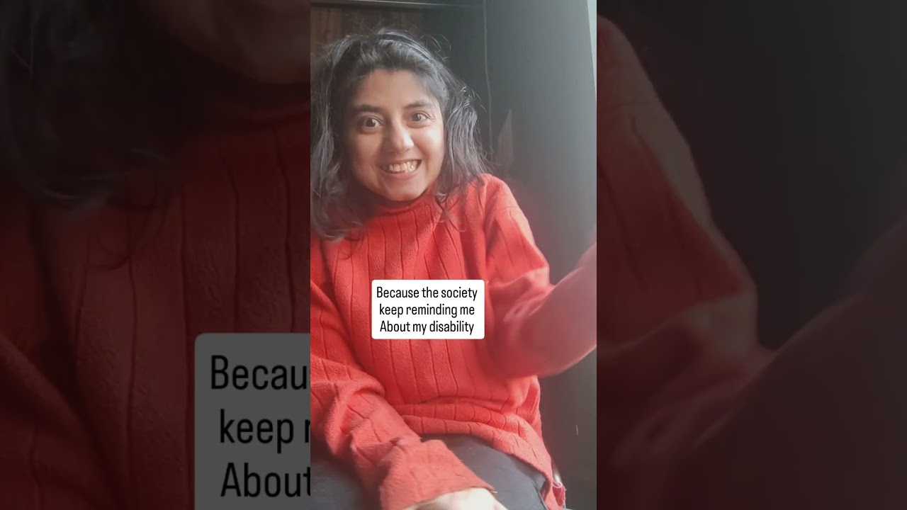 I make content on disability because society never lets me forget my disability. 