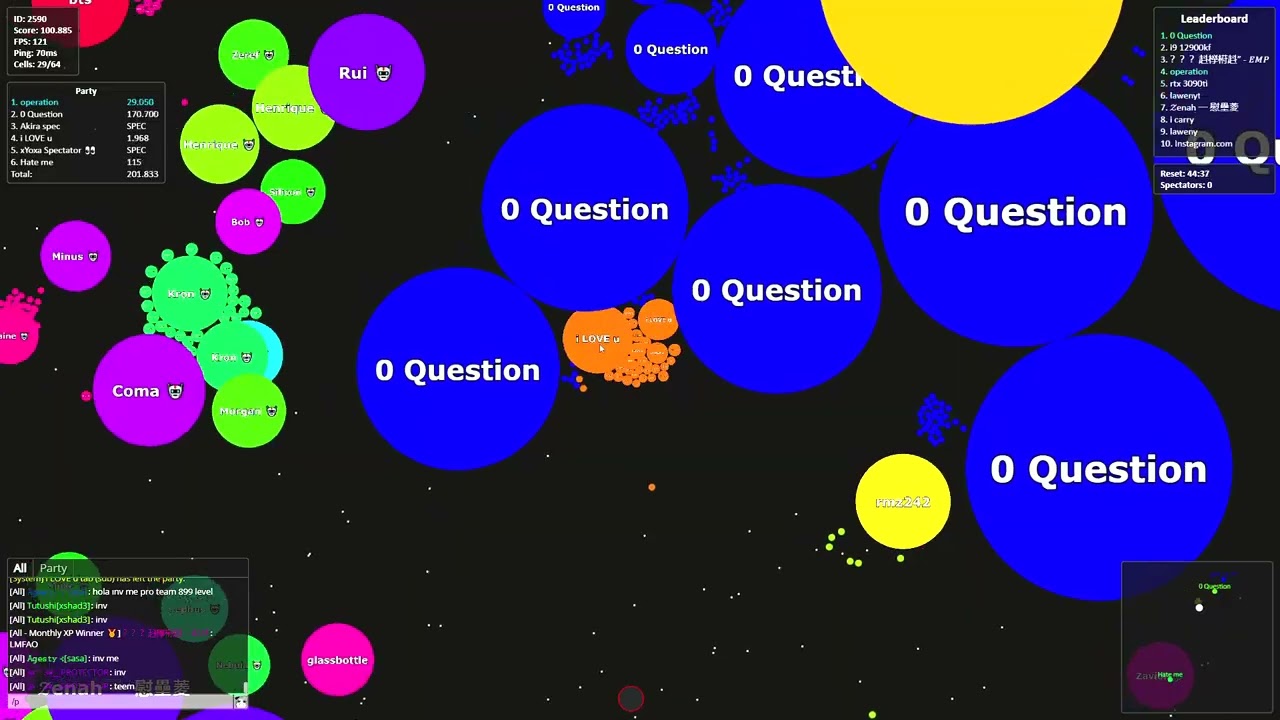 Gota.io - Serenity vs Empire 4v4 Clan War