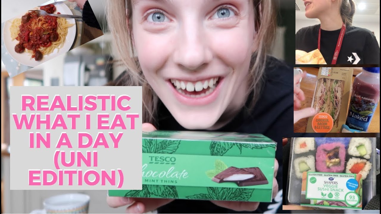 Realistic What I eat in a day (Uni Edition!)