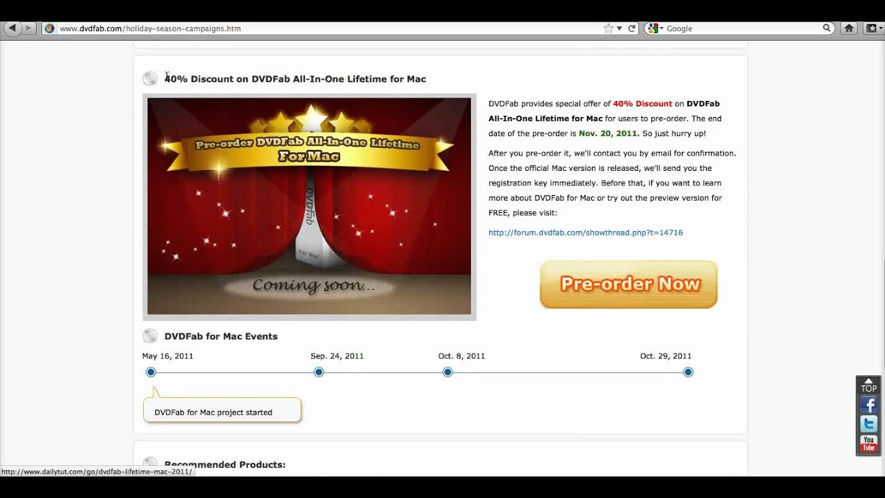 DVDFab for Mac Review 25% Discount Coupon
